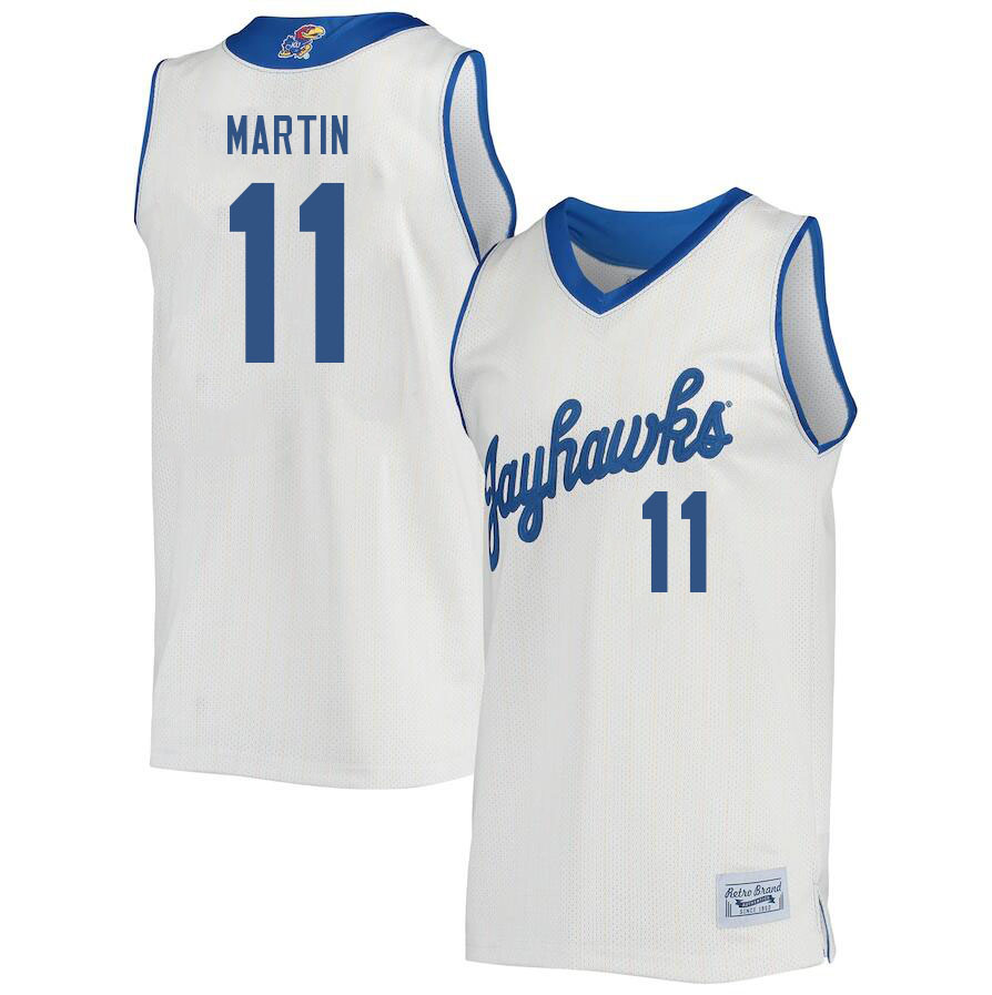 Men #11 Remy Martin Kansas Jayhawks College Basketball Jerseys Sale-Retro - Click Image to Close